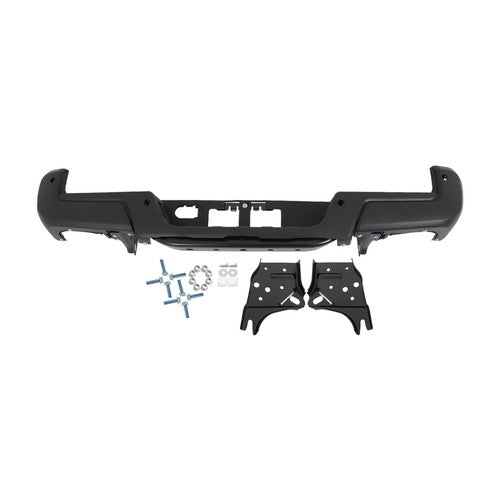 Rear Step Bumper Assembly With Sensor Holes Black For Toyota Tacoma 2016-2023