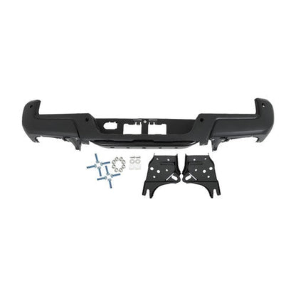 Rear Step Bumper Assembly With Sensor Holes Black For Toyota Tacoma 2016-2023
