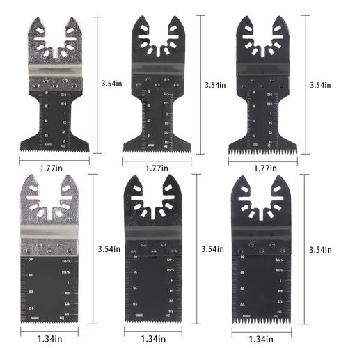 48PCS Metal Wood Universal Oscillating Multitool Quick Release Saw Blades Kit