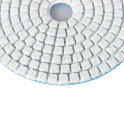 7PCS 4 Inch Set Wet Dry Diamond Polishing Pads For Granite Concrete Marble Stone