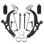For Ford Taurus Flex Lincoln 10Pcs Front Lower Control Arms Sway Bars Tie Rods
