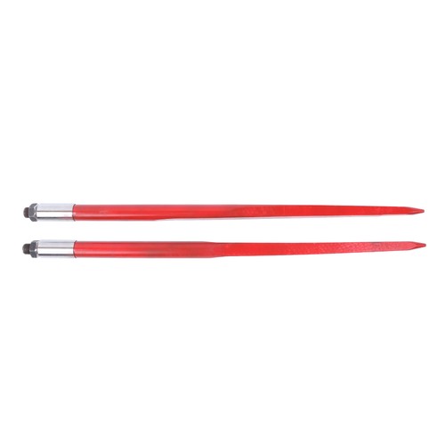 For Tractors Loaders 2pcs Hay Bale Spear 43" 3000 lbs Capacity Spike Fork