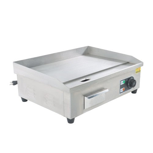 Commercial Electric Griddle 1600W 22" Stainless Steel Flat Grill 50-300℃