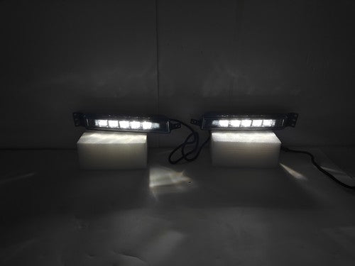 Front Bumper LED DRL Fog Lights Lamps for 2016-2017 for Honda Accord Sedan