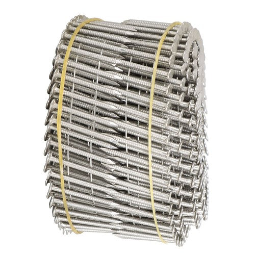3600Pcs 15 Degree Wire Coil 1-1/4” ×.09” Ring Shank Stainless Steel Siding Nails