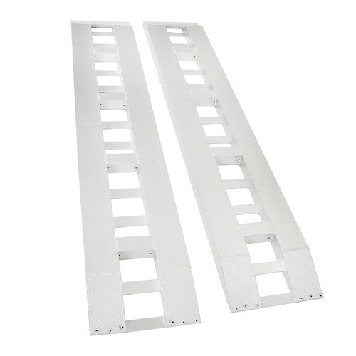 2Pcs Aluminum 80"×15" Ramps 6000 LBS Hook End Knife For Truck Car Auto Trailer