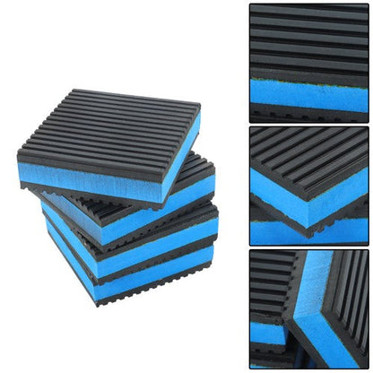 8 Pack 3" x 3" x 7/8" EVA Rubber Shock-absorbing Pad Anti Vibration Pads