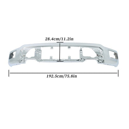 Suit For Ford F-150 F150 2024-2025 Bumper Front Lower Chrome W/o Sensor Holes