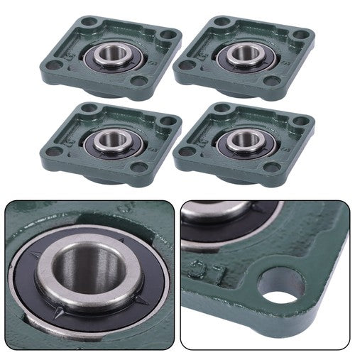 4Pcs UCP204-12 Cast Iron Pillow Block Flange Bearings - 3/4" hole with seat