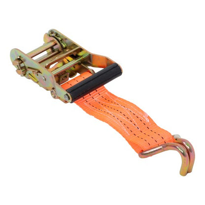 10 Pack 1.5" x 20' 4000lbs Ratchet Straps W/ J Hook Heavy Duty Orange Tie Downs