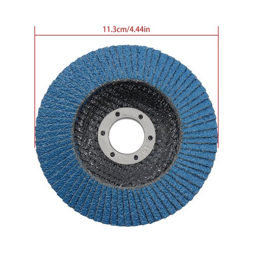 20 PCS T29 Flap Discs 4.5" x 7/8" 40/60/80/120 Grit Angle Grinder Sanding Disc