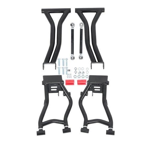 Rear High Clearance A-Arms for Polaris RZR 800 S / RZR 800 4 - BLACK