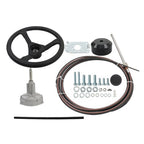 Fit For Waterborne Vehicles 16FT Boat Rotary Steering System Outboard Kit US