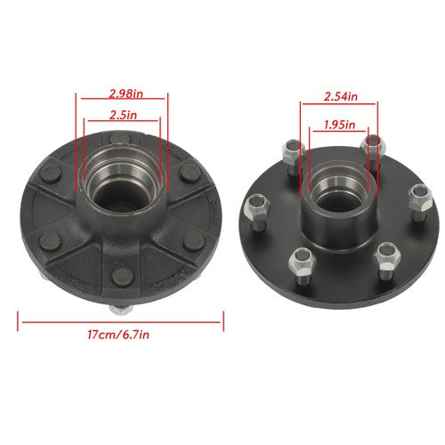 New 1pcs 6-Lug 5.5" Trailer idler hub Fit For 3,500-Pound #84 Trailer Axle