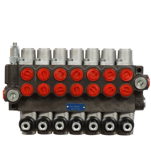 7 Spool Hydraulic Directional Control Valve 13gpm P40 Double Acting Cylinder