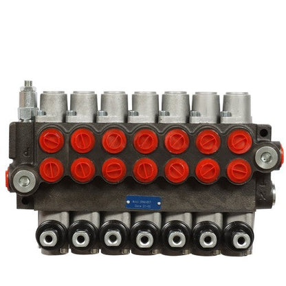 7 Spool Hydraulic Directional Control Valve 13gpm P40 Double Acting Cylinder