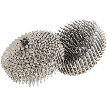 15 Degree Wire Coil 1-1/4 ×.09 Ring Shank Stainless Steel Siding Nails 1200Pcs