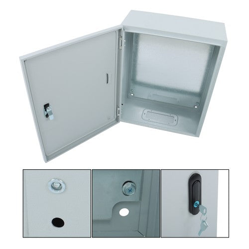 Steel Enclosure, 20 × 16 × 8" NEMA 4X Electrical Box, IP56 Waterproof Outdoor