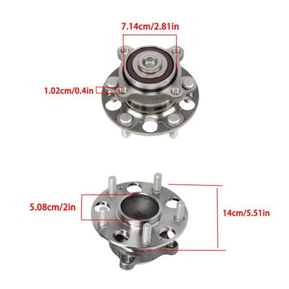 2pc For Honda Accord 2008-2012 For Acura TSX 2010-2014 V6 Rear Wheel Hub Bearing