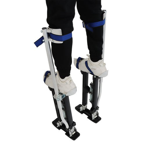 18"-30" Stilt Aluminum Alloy Stilts Adjustable Drywall Stilt Painting Tool Black