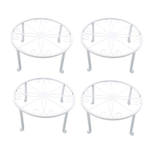 4PCS Plant Stand for Flower Pot Potted Holder Indoor Outdoor Metal 9in