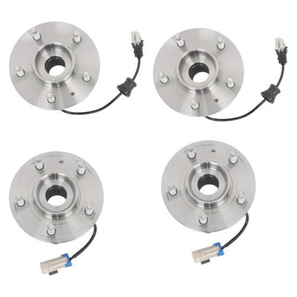 Front + Rear Wheel Bearing Hubs Assembly Kit For Chevy Equinox Captiva Sport