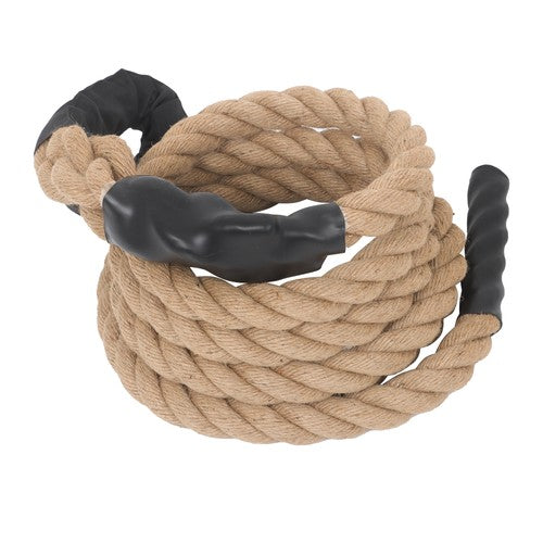 1.5” × 15FT Climbing Rope Gym Fitness Strength Training Exercise Rope Brown