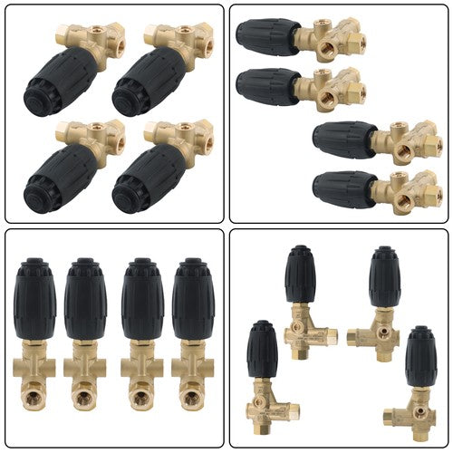 4 Pack Unloader Valve VRT3-310 8GPM 3/8" FNPT 4350PSI Pressure Washer Pump