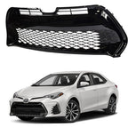 Front Bumper Lower Grille Grill Black Fit 2017 2018 2019 Toyota Corolla SE XSE