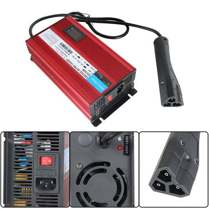 New 48 V 12A Charger "Triangle" 3 Pin Style Plug For EZGO RXV & TXT Golf Cart