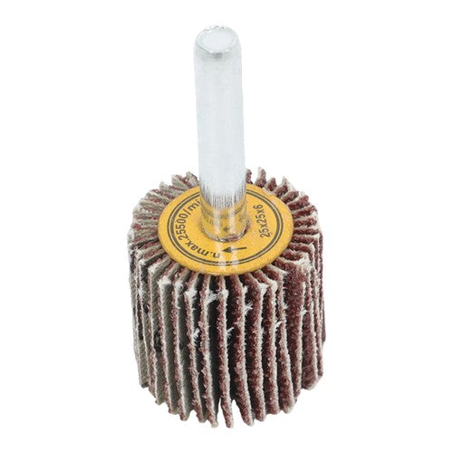 5 Pack 1" x 1" x 1/4" Shank Mounted Flap Wheels 60 Grit Aluminum Oxide