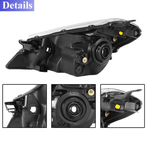 2012-2014 Toyota Yaris Hatchback Chrome Halogen Headlight Pair