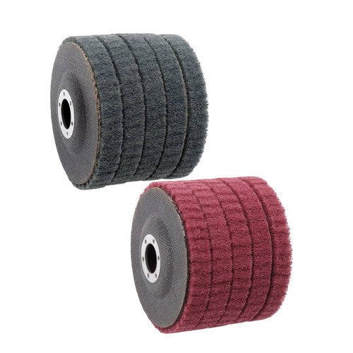 10 Pcs 4-1/2" Scour Flap Discs 320 & 600 Grit Sanding Discs for Angle Grinder