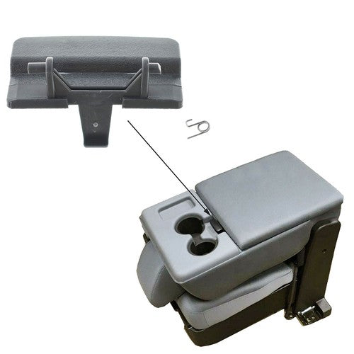 Center Console Seat Lid Latch For Ford F-150 2010-2018 Brand New Gray Plastic
