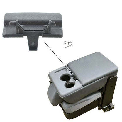 Center Console Seat Lid Latch For Ford F-150 2010-2018 Brand New Gray Plastic