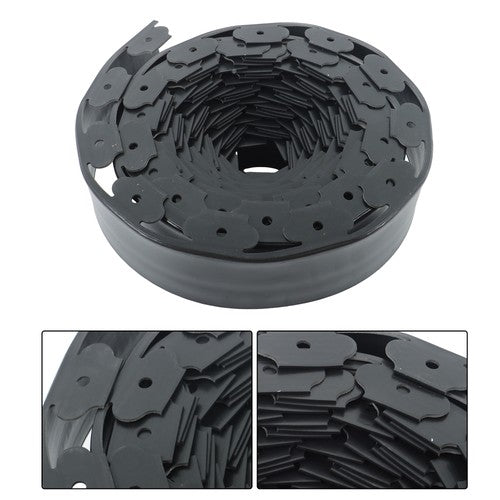 60pcs Anchoring Spik L-shaped 60FT Garden Edge Lawn Grass Stone Isolation Strip