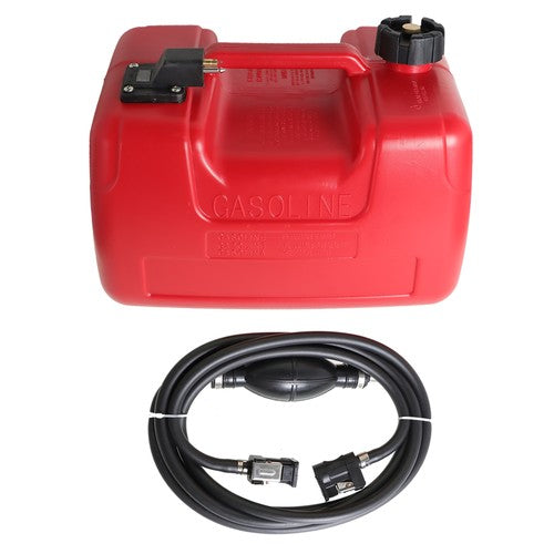 New 3 Gallon 12L Boat Fuel Tank Marine Outboard Motor Fuel Tank w/Connector US