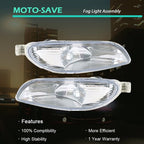 Pair LH+RH Front Fog Lights w/9006 Bulbs For Toyota Camry Corolla Solara 02-08