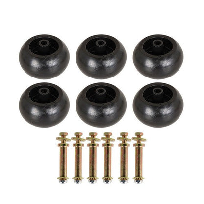 6Pk 5" AntiScalp Deck Wheel and Kit Exmark 103-3168 103-4051 103-7263 109-9011