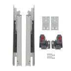 1 Pairs Undermount Drawer Slides 15 inch Undermount Soft Close Drawer Slides