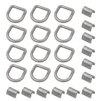 1/2 Inch Heavy Duty Weld-On Forged D Ring Fracture Strength 12,000lbs (12 Pack)