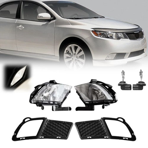 2010-2012 Kia Forte Sedan Fog Lights and Bezel Set