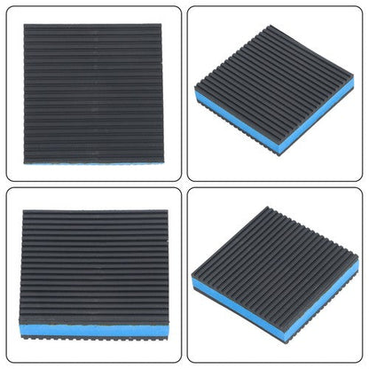 Heavy Duty 4"x4"x7/8" Anti Vibration Mats 8 Pack with EVA Layer