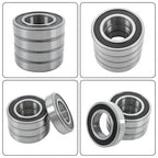 (4 Pack) 6209-2RS Double Sealed Deep Groove Ball Bearings, 45x85x19 mm