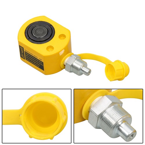 10Ton Hydraulic Ram Jack Multi-Section 1" Stroke Lifting Low Height Cylinder