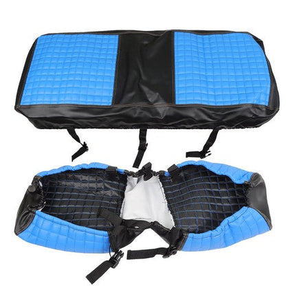 Rear Seat Covers Kit No Staple Blue Color Universal Size Fit For Golf Carts