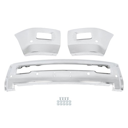 For RAM 2500 3500 2010-2018 Split Style Steel Front Bumper Face Bar Replacement