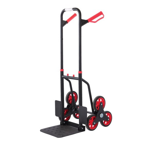 W/ 6 TPR Wheels Stair Climbing Hand Truck Capacity:440lbs Telescoping Handle