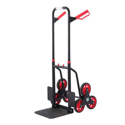 W/ 6 TPR Wheels Stair Climbing Hand Truck Capacity:440lbs Telescoping Handle