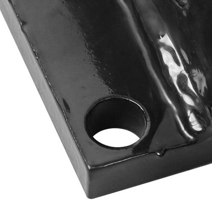 4"- 4.5" Square Bolt-on Bumper Hitch Receiver, Adapter with Hardware Durable